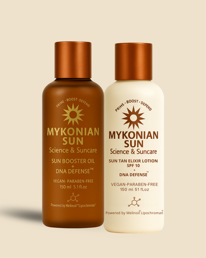Sun Elixir Lotion SPF 10 + Sun Booster Oil - Prime, Protect & Boost DNA Defense™