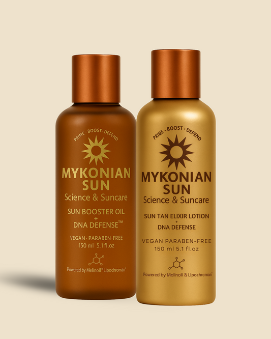 Booster Defense Duo – Tan Accelerator Lotion + Sun Booster Oil